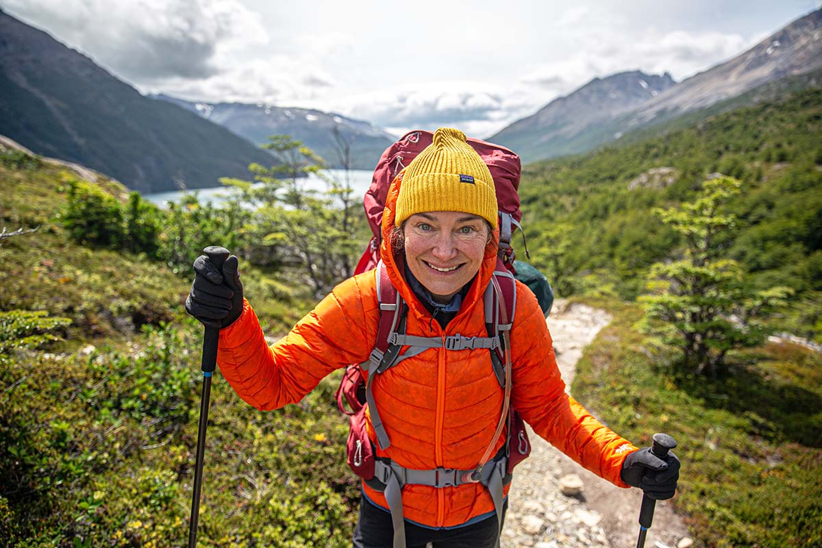 Women's down deals hiking jacket